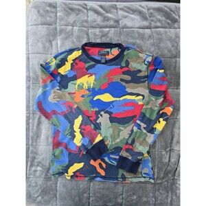 Polo Ralph Lauren Men's Multi Player Camo All Over Waffle Knit Thermal T-Shirt M